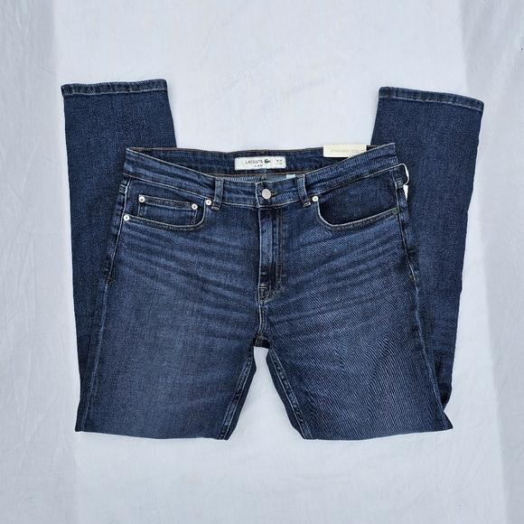 Lacoste Other - Lacoste Slim Fit Stretch Cotton Denim Jeans medium wash blue MK9 size 34×32